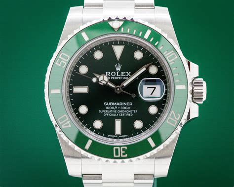 green rolex mens|Rolex green face submariner.